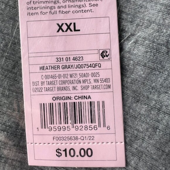 Wild Fable Women's Lace Trim Tiny Tank Top Heather Gray XXL - Picture 3 of 3